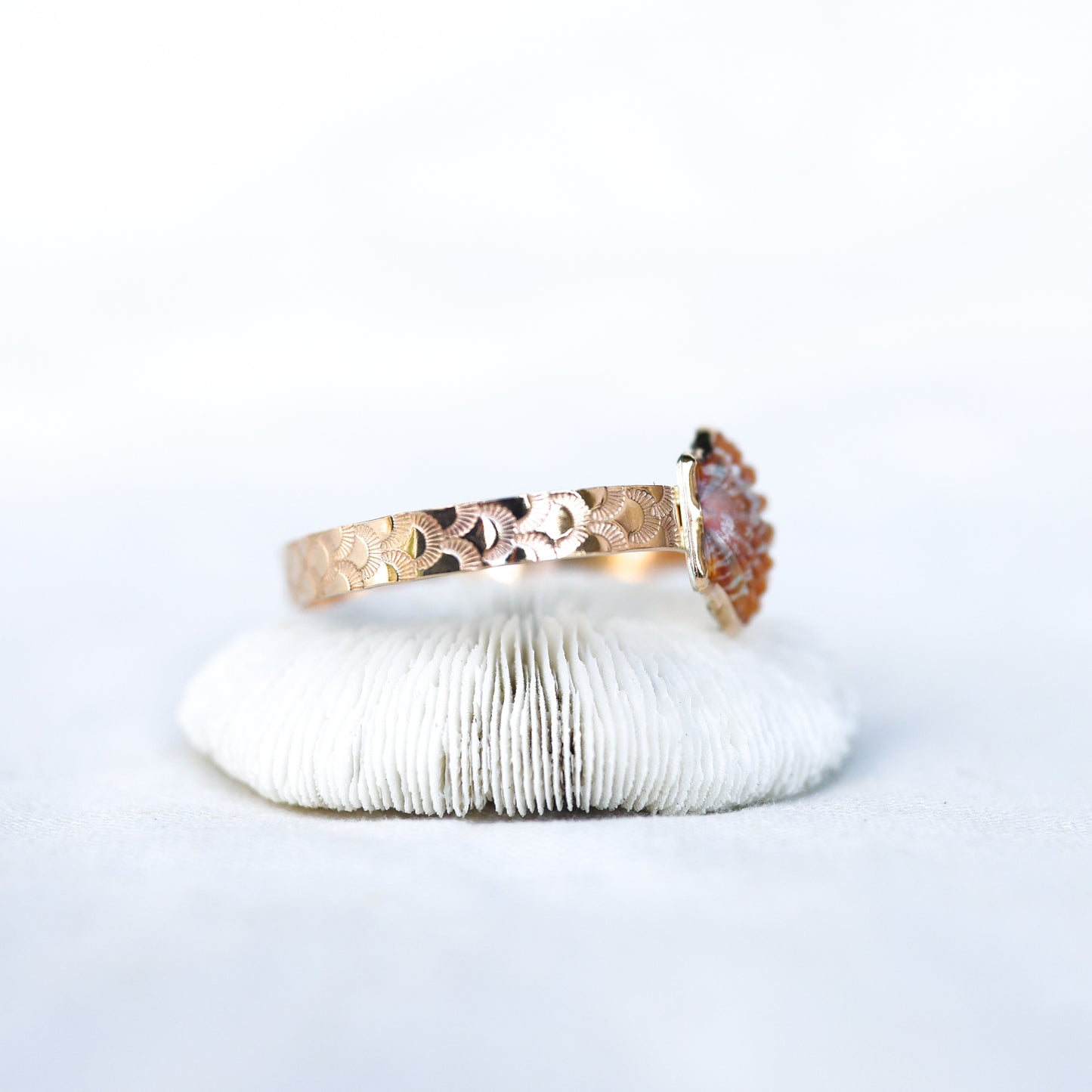 Gold Sunrise Shell and Edison Pearl Mermaid Cuff