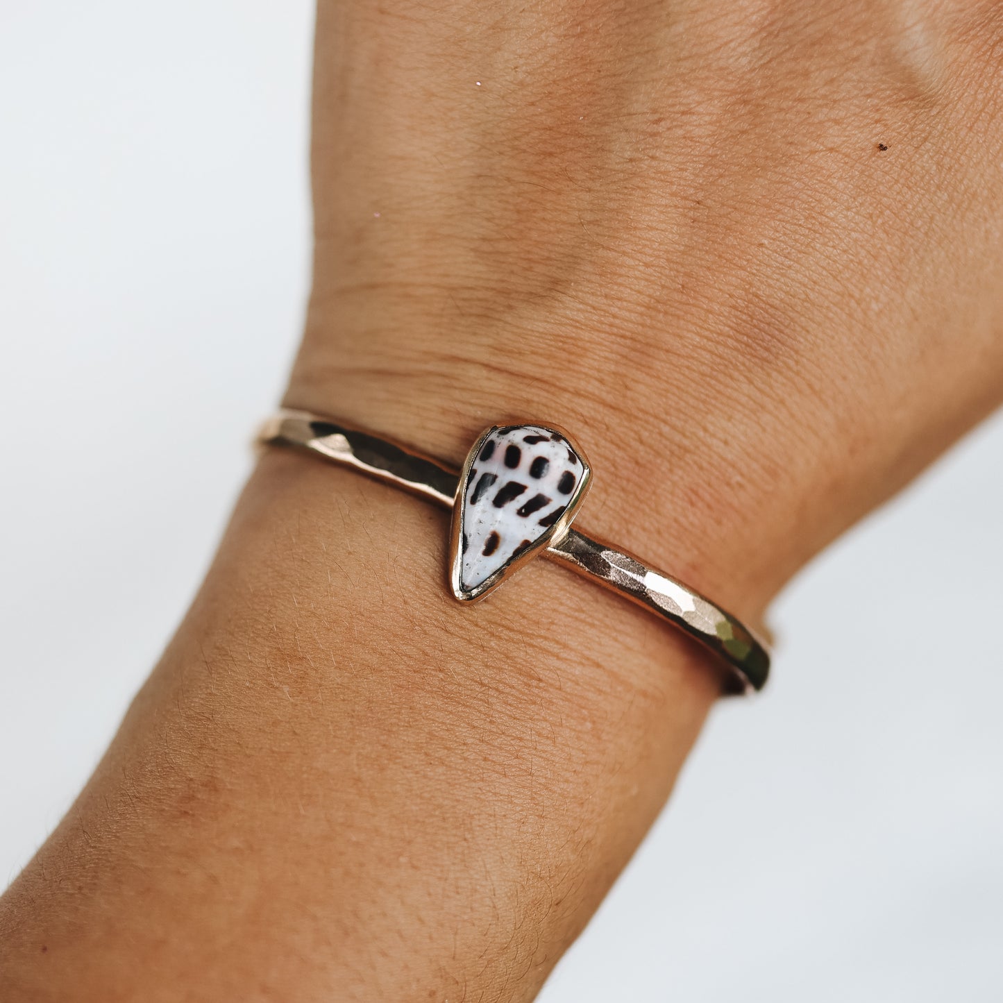 Gold Hebrew Cone Cuff