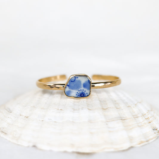 Gold Sea Pottery Cuff