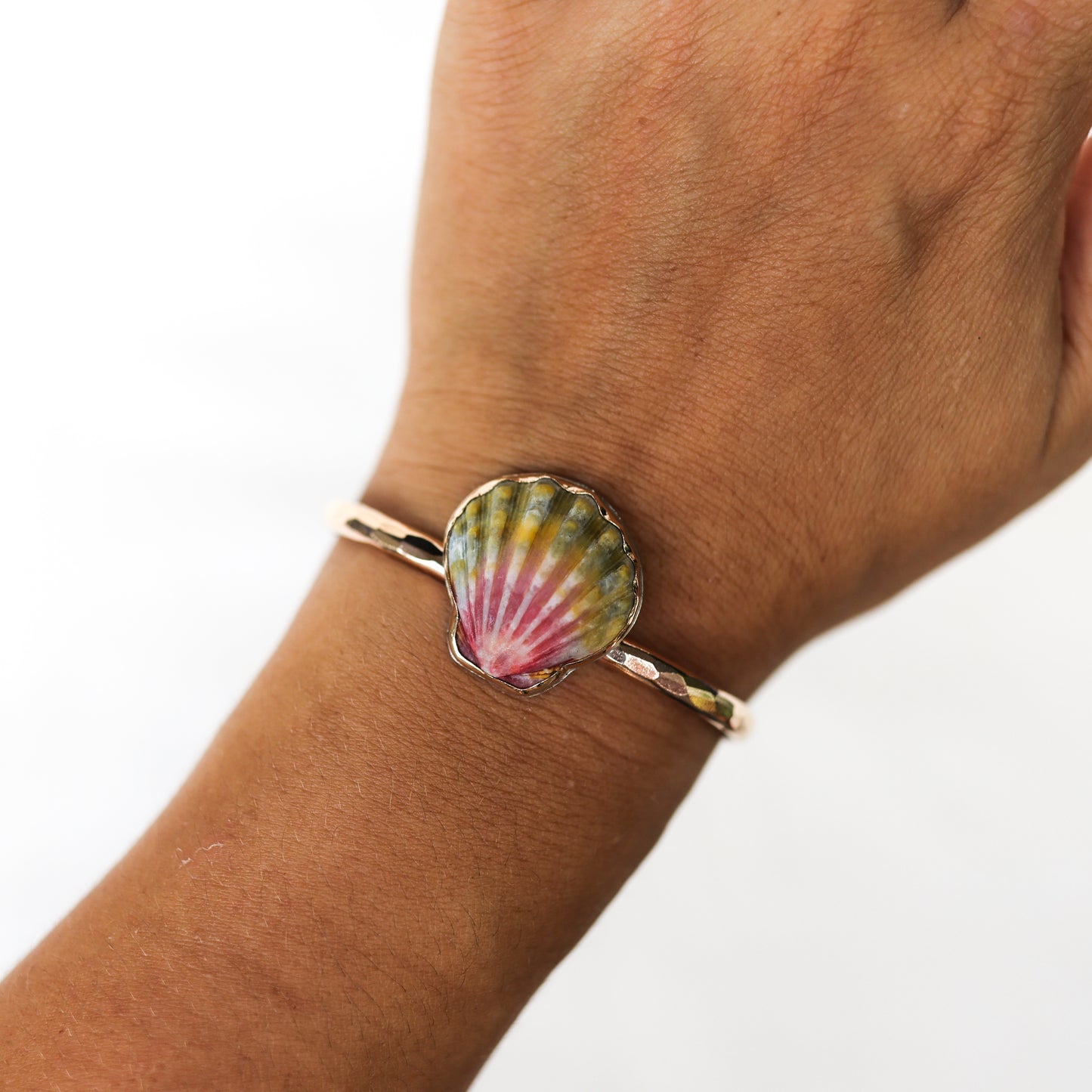 Gold Sunrise Shell Cuff