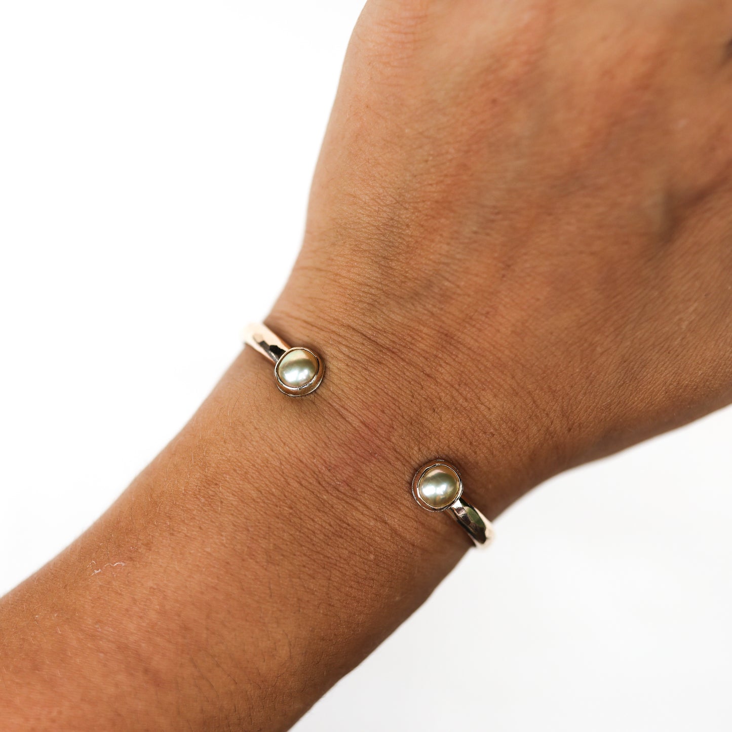 Gold Double South Sea Pearl Cuff
