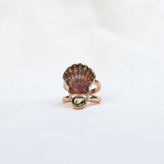 Gold Sz. 10 Sunny and Gem Stone Rings